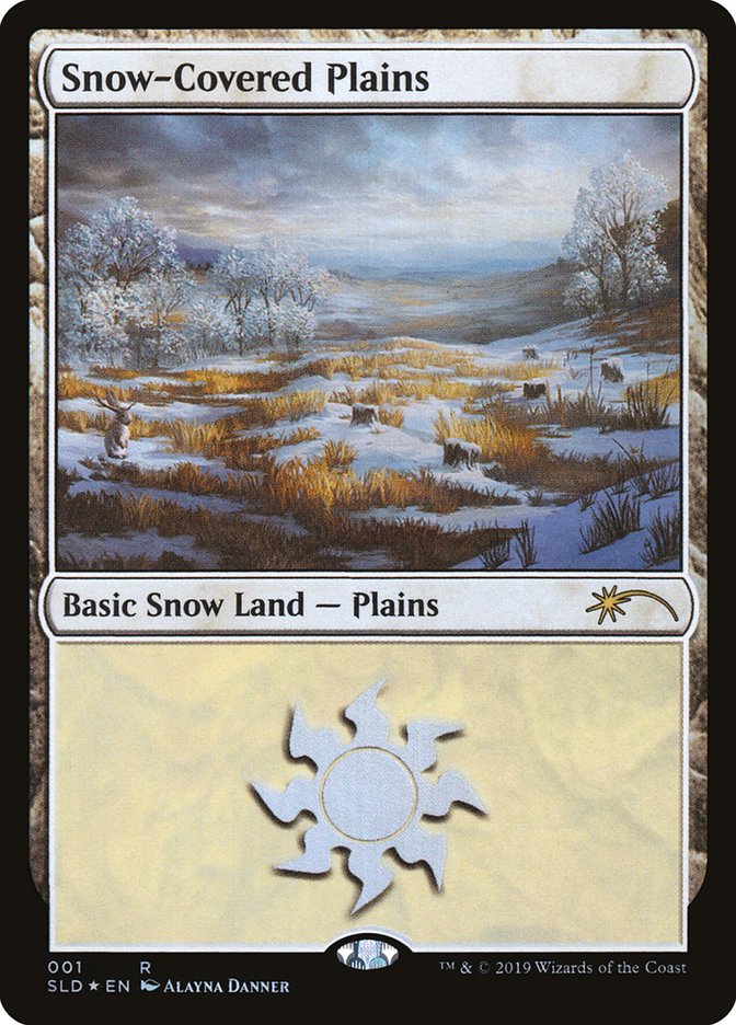 Snow-Covered Plains (Secret Lair) Near Mint Foil