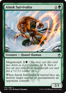 Ainok Survivalist (Masters 25) Light Play Foil