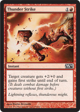 Thunder Strike (Magic 2014 Core Set) Medium Play