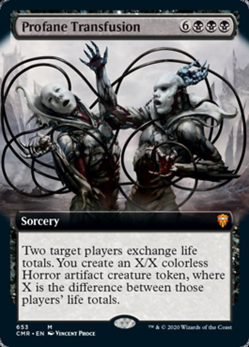 Profane Transfusion (Extended Art) (Commander Legends) Near Mint Foil