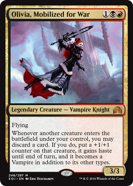 Olivia, Mobilized for War (Shadows Over Innistrad) Near Mint