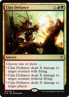 Clan Defiance (Commander 2016 Edition) Near Mint