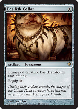 Basilisk Collar (Worldwake) Light Play Foil