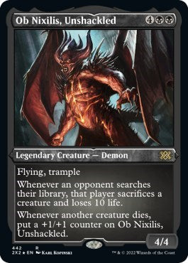 Ob Nixilis, Unshackled (Foil Etched) (Double Masters 2022) Near Mint Foil