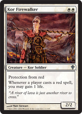 Kor Firewalker (Worldwake) Near Mint Foil