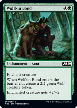 Wolfkin Bond (Magic 2020 Core Set) Medium Play