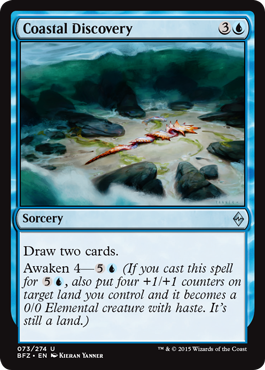 Coastal Discovery (Battle for Zendikar) Medium Play