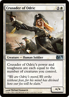 Crusader of Odric (Magic 2013 Core Set) Light Play Foil