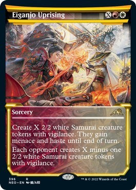 Eiganjo Uprising (Showcase) (Kamigawa: Neon Dynasty) Light Play Foil