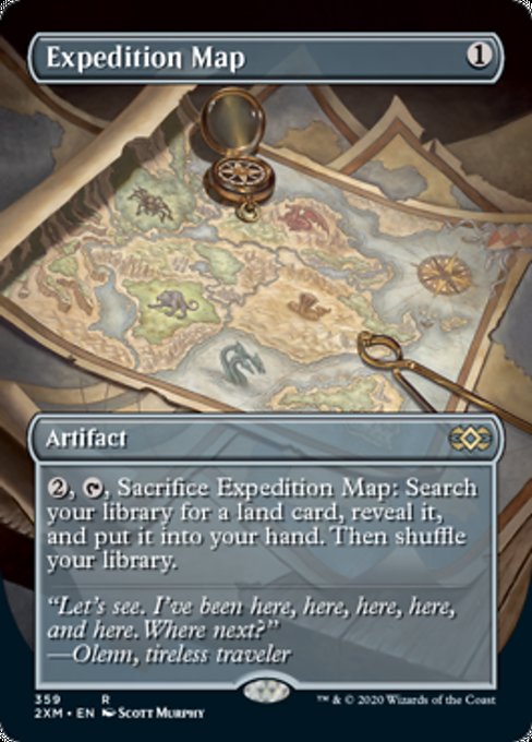Expedition Map (Borderless) (Double Masters) Near Mint Foil