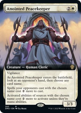 Anointed Peacekeeper (Extended Art) (Dominaria United) Light Play Foil