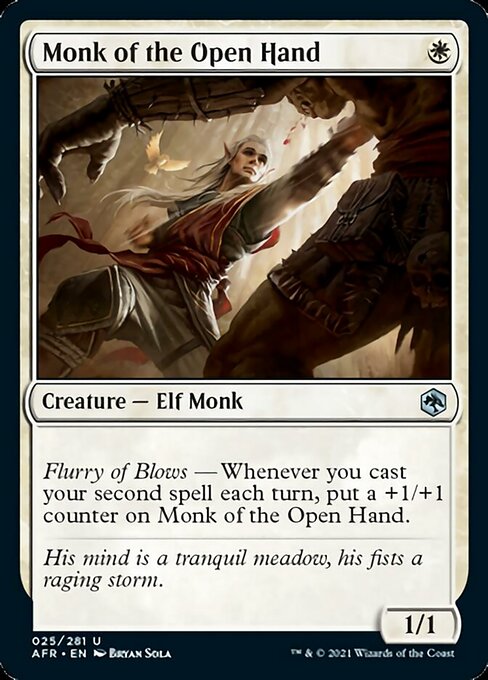 Monk of the Open Hand (Adventures in the Forgotten Realms) Near Mint Foil