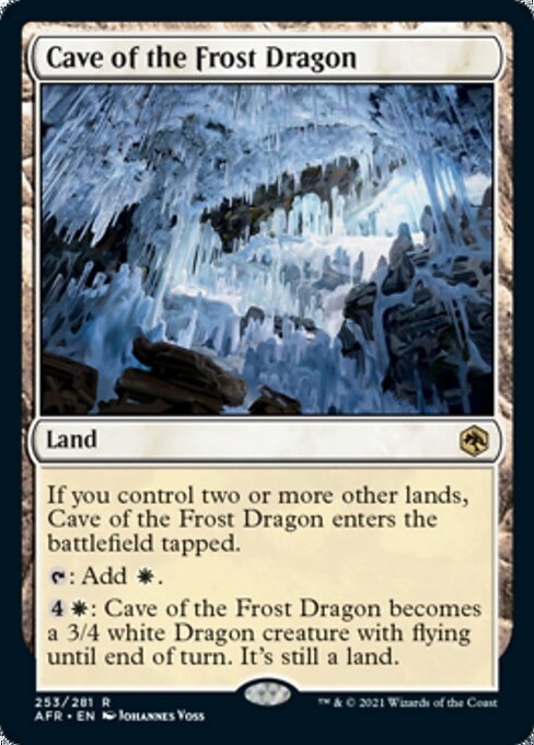 Cave of the Frost Dragon (Adventures in the Forgotten Realms) Near Mint Foil
