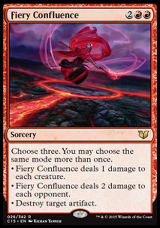 Fiery Confluence (Commander 2015) Light Play