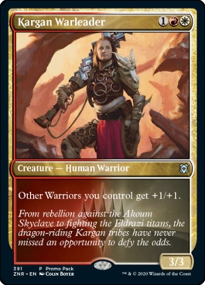 Kargan Warleader (Promo Pack: Zendikar Rising) Medium Play