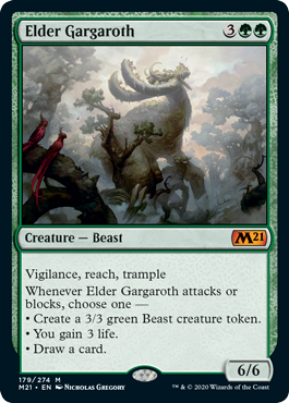 Elder Gargaroth (Magic 2021 Core Set) Near Mint Foil