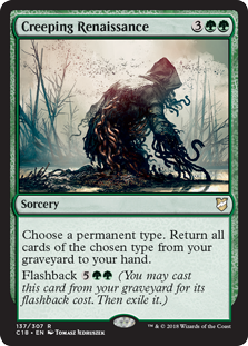 Creeping Renaissance (Commander 2018) Light Play