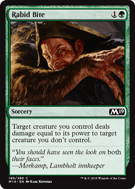 Rabid Bite (Magic 2019 Core Set) Near Mint