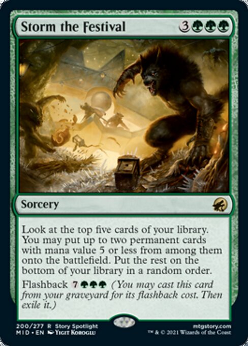 Storm the Festival (Innistrad: Midnight Hunt) Near Mint Foil