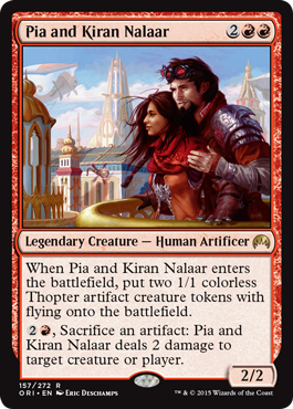 Pia and Kiran Nalaar (Magic Origins) Medium Play Foil