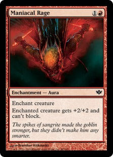 Maniacal Rage (Conflux) Heavy Play Foil
