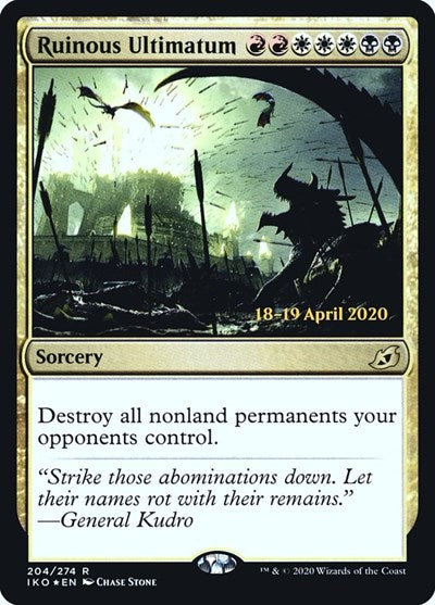 Ruinous Ultimatum (Promos: Prerelease Cards) Damaged / Poor Foil