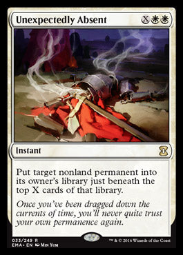 Unexpectedly Absent (Eternal Masters) Medium Play Foil