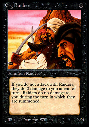 Erg Raiders (dark circle) (Arabian Nights) Medium Play