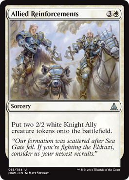 Allied Reinforcements (Oath of the Gatewatch) Medium Play