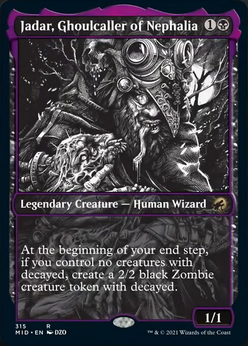 Jadar, Ghoulcaller of Nephalia (Showcase) (Innistrad: Midnight Hunt) Light Play Foil