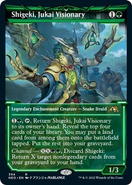 Shigeki, Jukai Visionary (Showcase) (Kamigawa: Neon Dynasty) Near Mint Foil