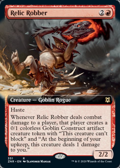Relic Robber (Extended Art) (Zendikar Rising) Near Mint
