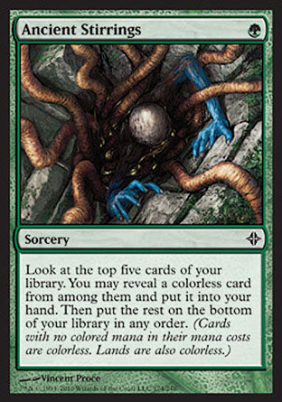 Ancient Stirrings (Rise of the Eldrazi) Heavy Play