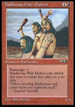 Balduvian War-Makers (1) (Alliances) Heavy Play