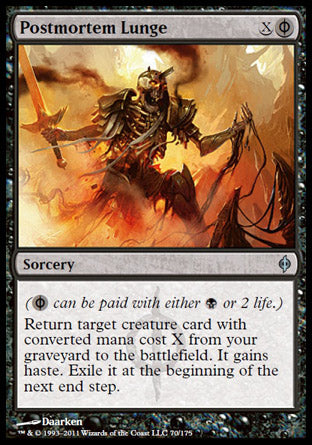 Postmortem Lunge (New Phyrexia) Medium Play Foil