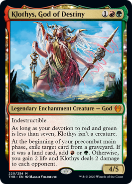 Klothys, God of Destiny (Theros Beyond Death) Near Mint Foil