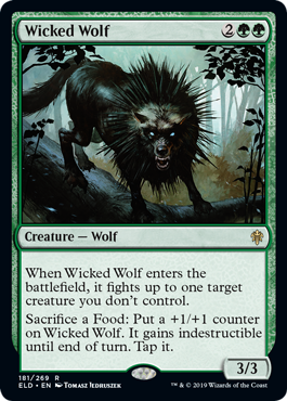 Wicked Wolf (Throne of Eldraine) Near Mint