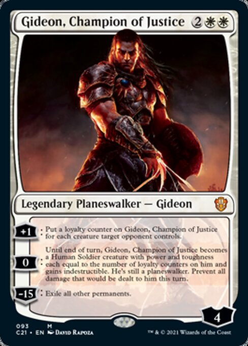 Gideon, Champion of Justice (Commander 2021 Strixhaven) Light Play