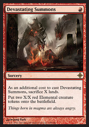Devastating Summons (Rise of the Eldrazi) Light Play Foil
