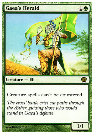 Gaea's Herald (8th Edition) Medium Play Foil