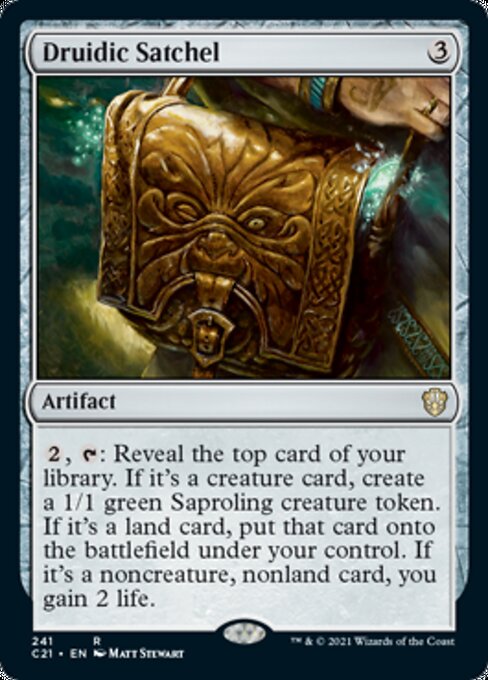 Druidic Satchel (Commander 2021 Strixhaven) Light Play
