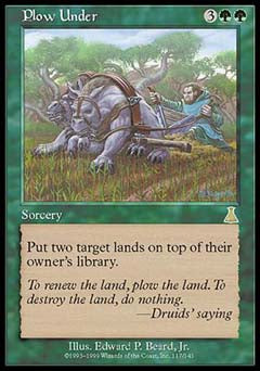 Plow Under (Urza's Destiny) Medium Play Foil