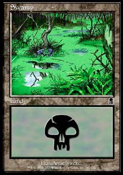 Swamp (340) (Odyssey) Medium Play Foil