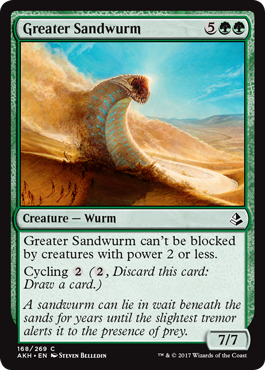 Greater Sandwurm (Amonkhet) Near Mint