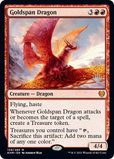 Goldspan Dragon (Promo Pack: Kaldheim) Near Mint