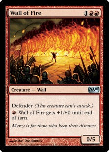 Wall of Fire (Magic 2010 Core Set) Medium Play