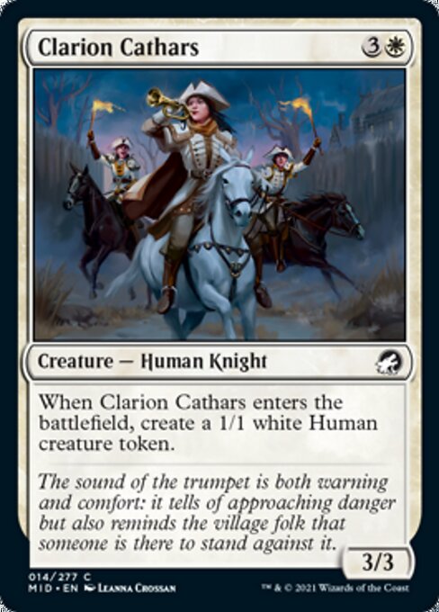 Clarion Cathars (Innistrad: Midnight Hunt) Near Mint
