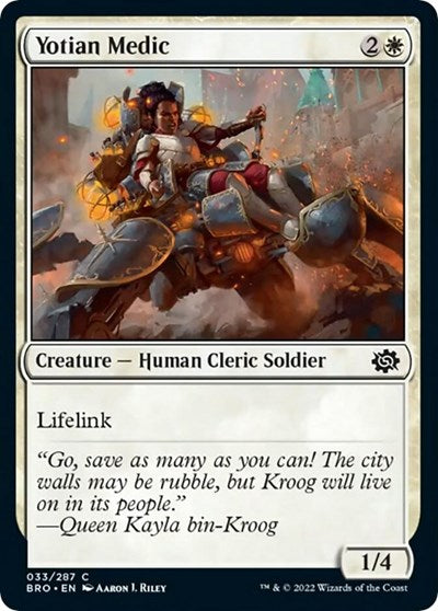 Yotian Medic (The Brothers' War) Light Play Foil