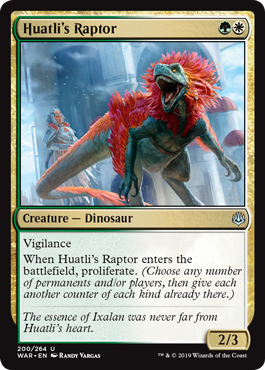Huatli's Raptor (War of the Spark) Near Mint