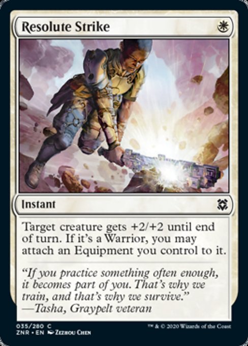 Resolute Strike (Zendikar Rising) Medium Play